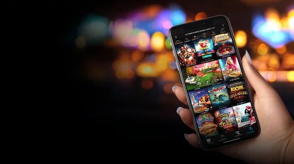 KK3333 App — Fast, responsive, and optimized for all devices A cheerful woman in traditional clothing using her smartphone during a festive moment, showing how easily the KK3333 app fits into everyday life.